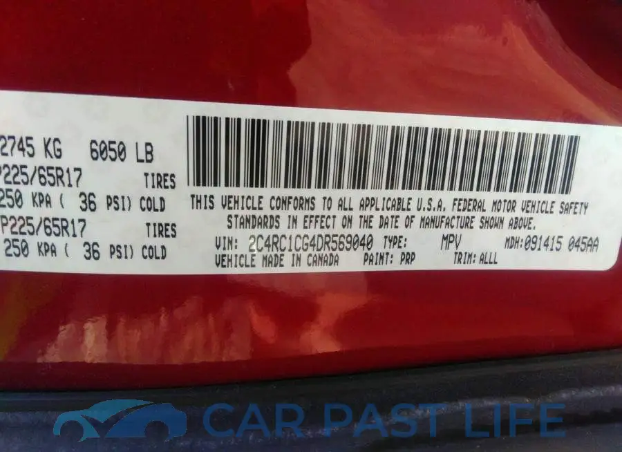 2C4RC1CG4DR569040# 9