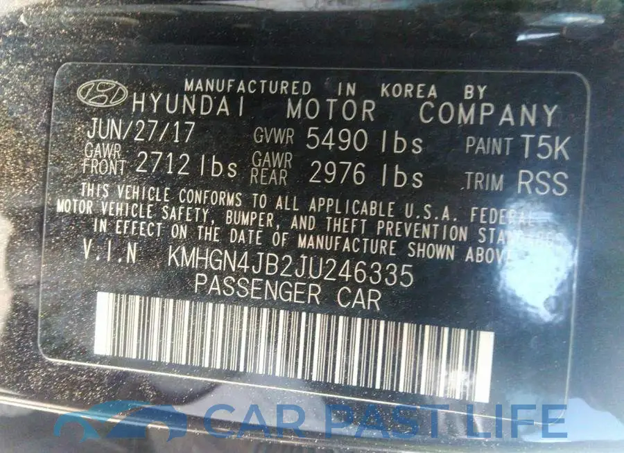 KMHGN4JB2JU246335# 9