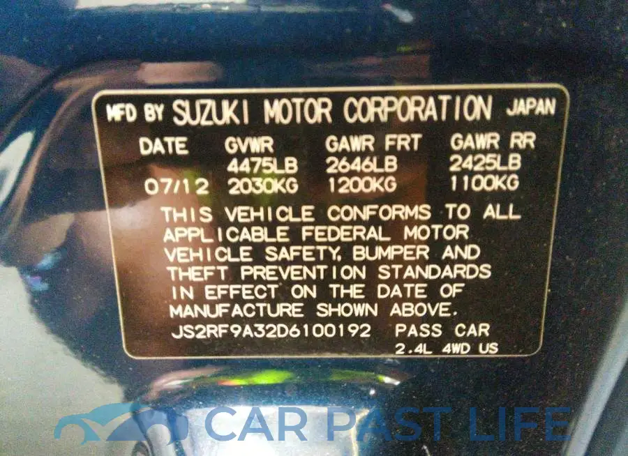 JS2RF9A32D6100192# 9