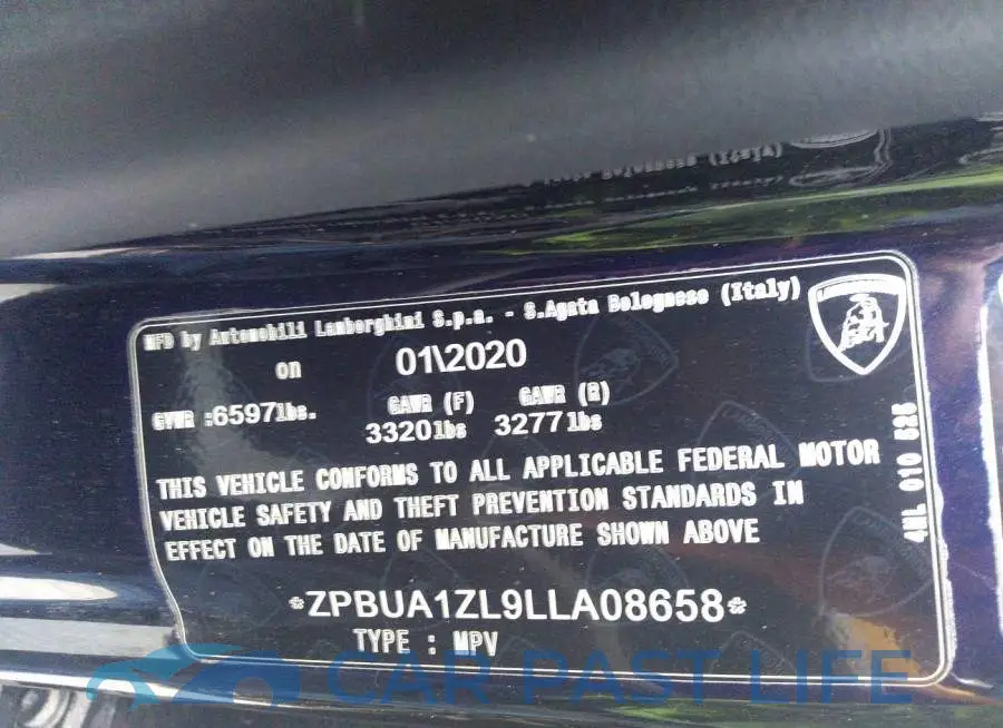 ZPBUA1ZL9LLA08658# 9