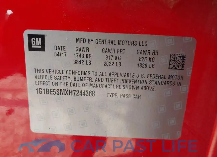 1G1BE5SMXH7244368# 9