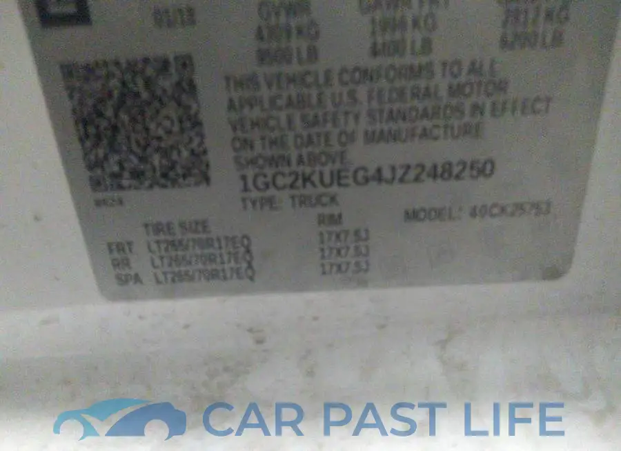 1GC2KUEG4JZ248250# 9