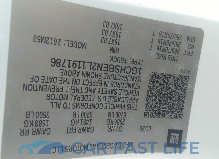 1GCHSBEN2L1191786# 9