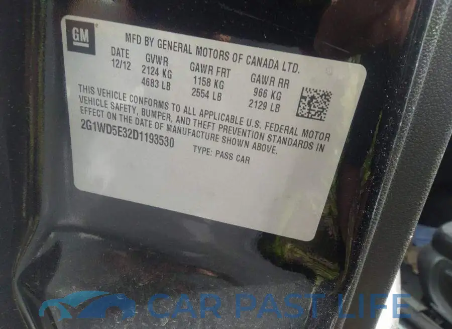 2G1WD5E32D1193530# 9