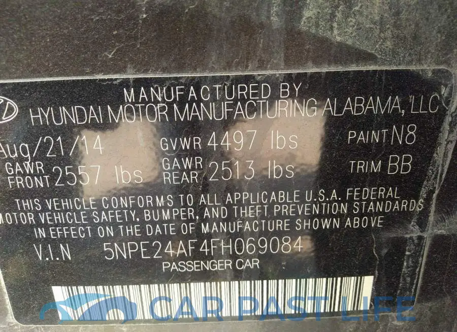 5NPE24AF4FH069084# 9
