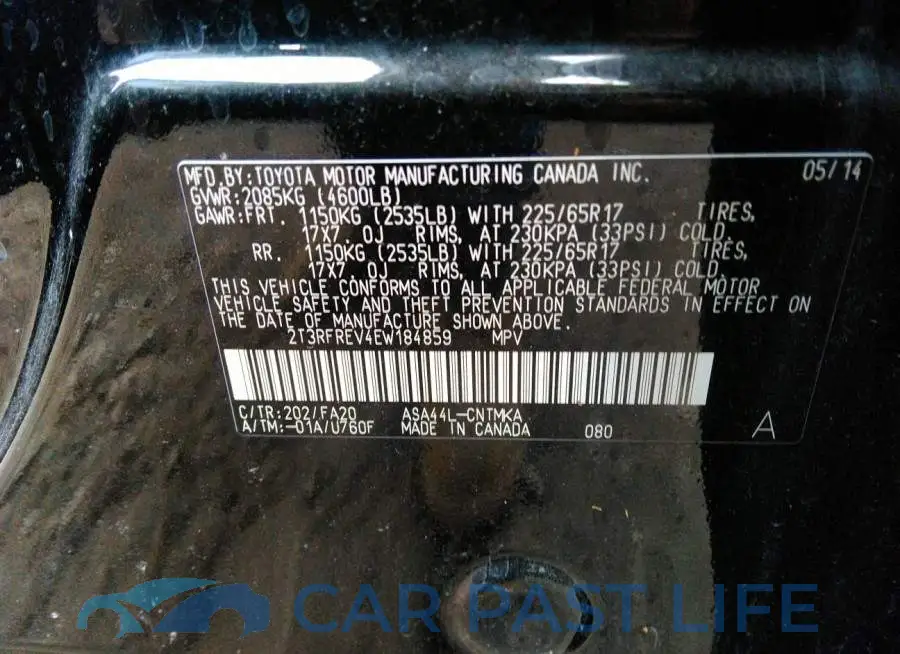 2T3RFREV4EW184859# 9