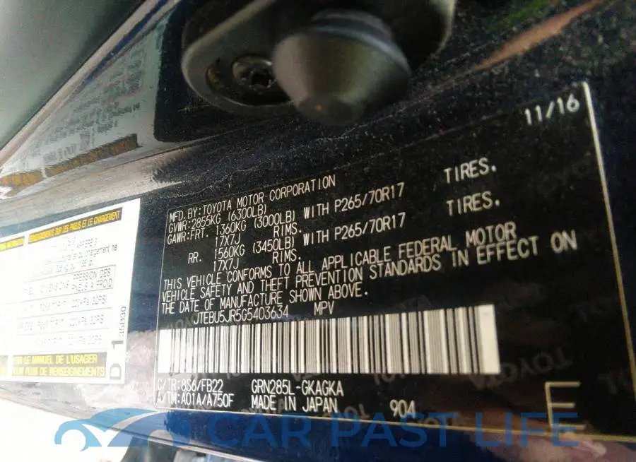 JTEBU5JR5G5403634# 9