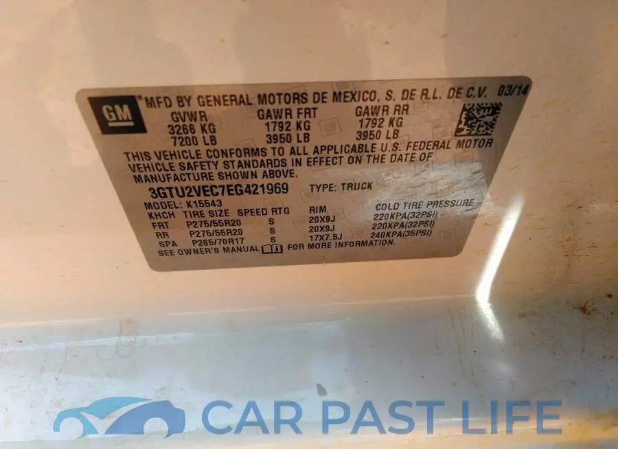 3GTU2VEC7EG421969# 9