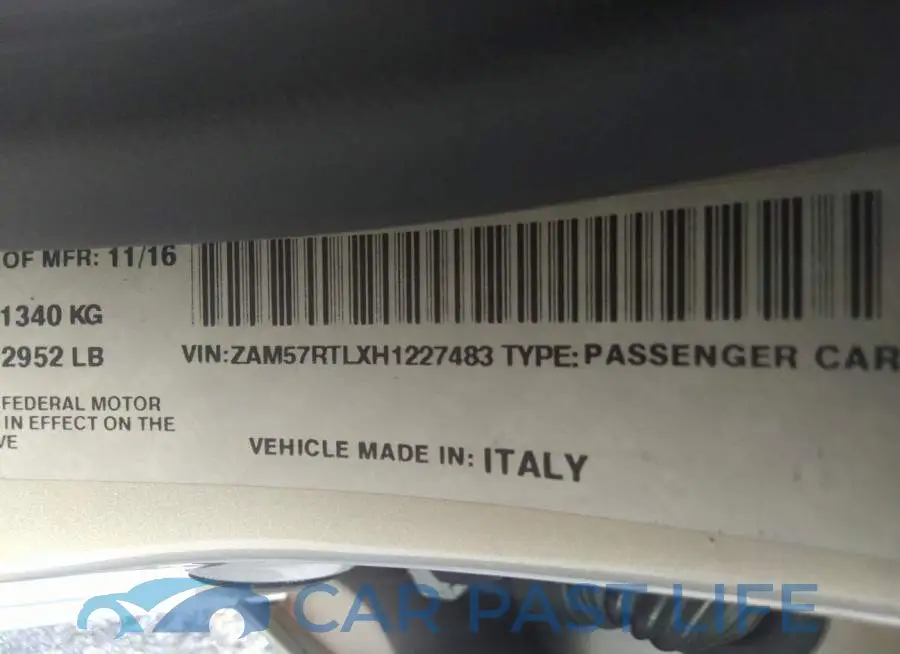 ZAM57RTLXH1227483# 9