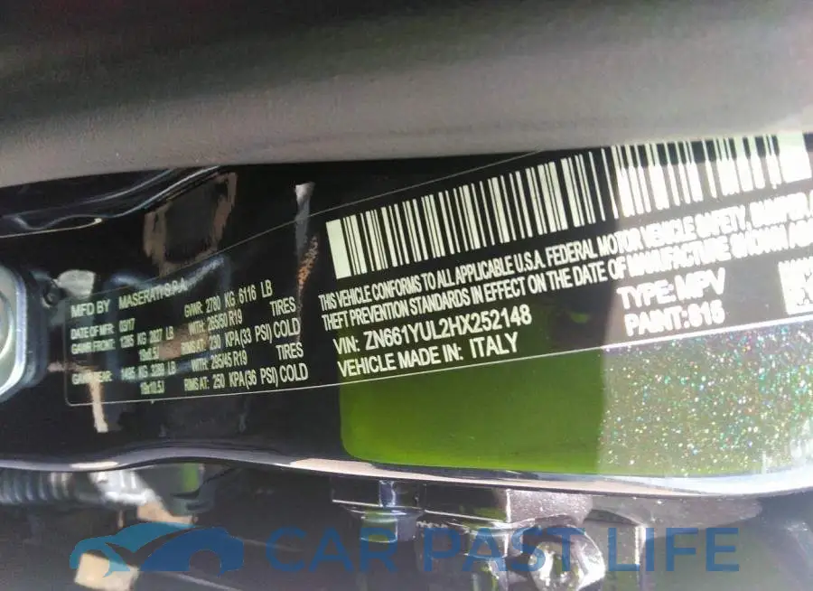 ZN661YUL2HX252148# 9