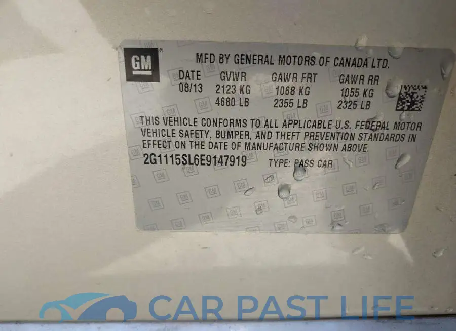 2G1115SL6E9147919# 9