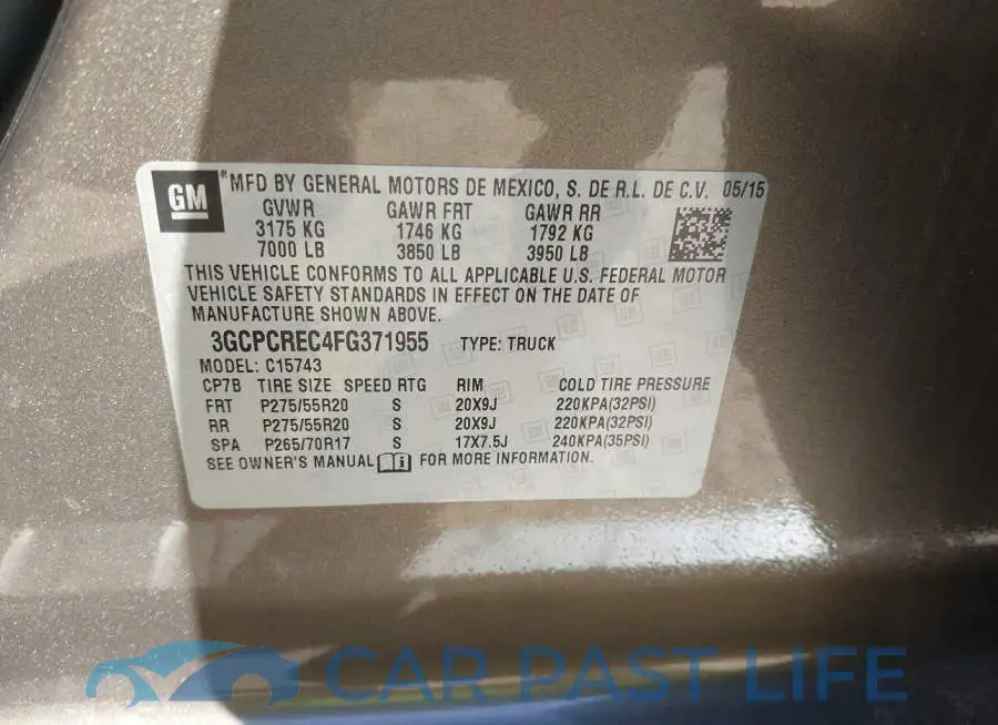 3GCPCREC4FG371955# 9