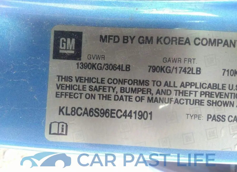 KL8CA6S96EC441901# 9