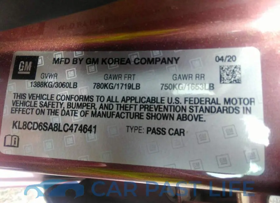 KL8CD6SA8LC474641# 9