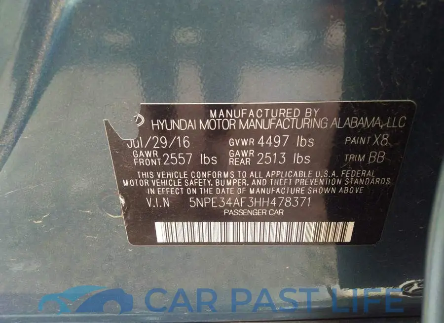 5NPE34AF3HH478371# 9