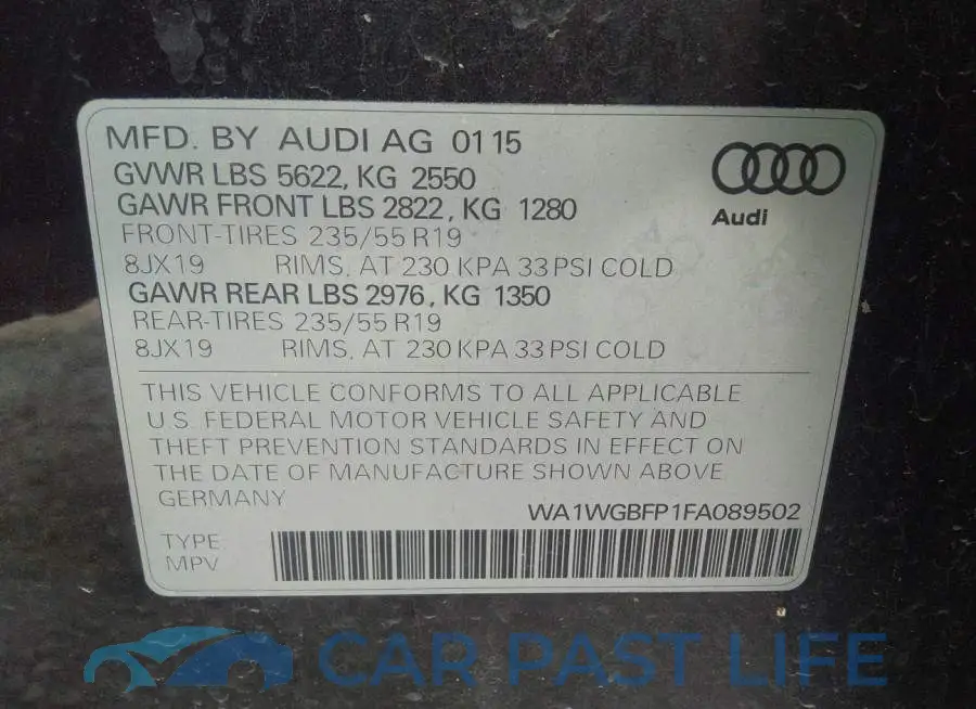 WA1WGBFP1FA089502# 9