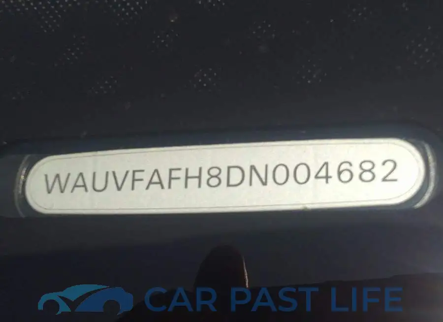 WAUVFAFH8DN004682# 9