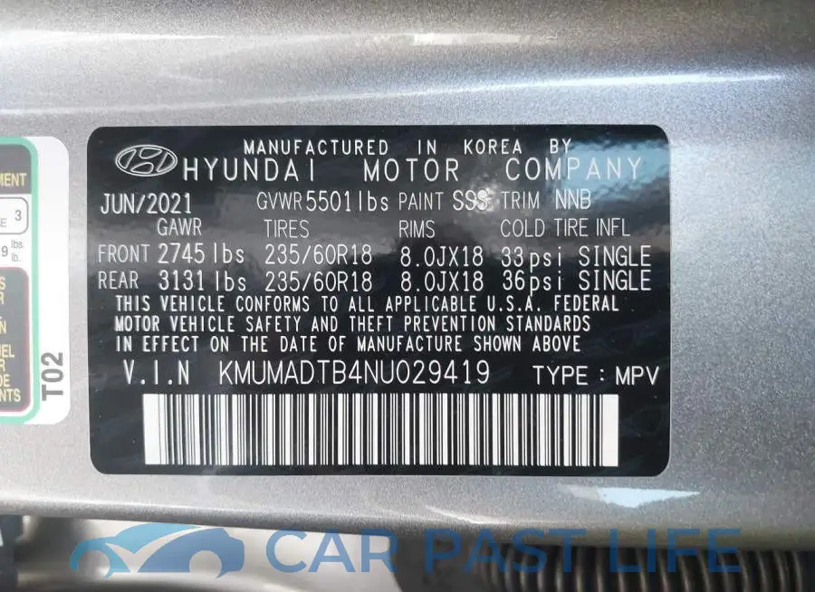 KMUMADTB4NU029419# 9