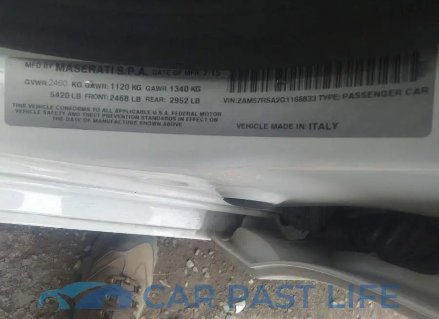 ZAM57RSA2G1168833# 9