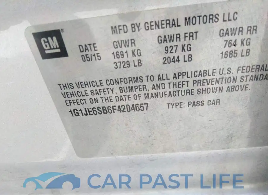 1G1JE6SB6F4204657# 9