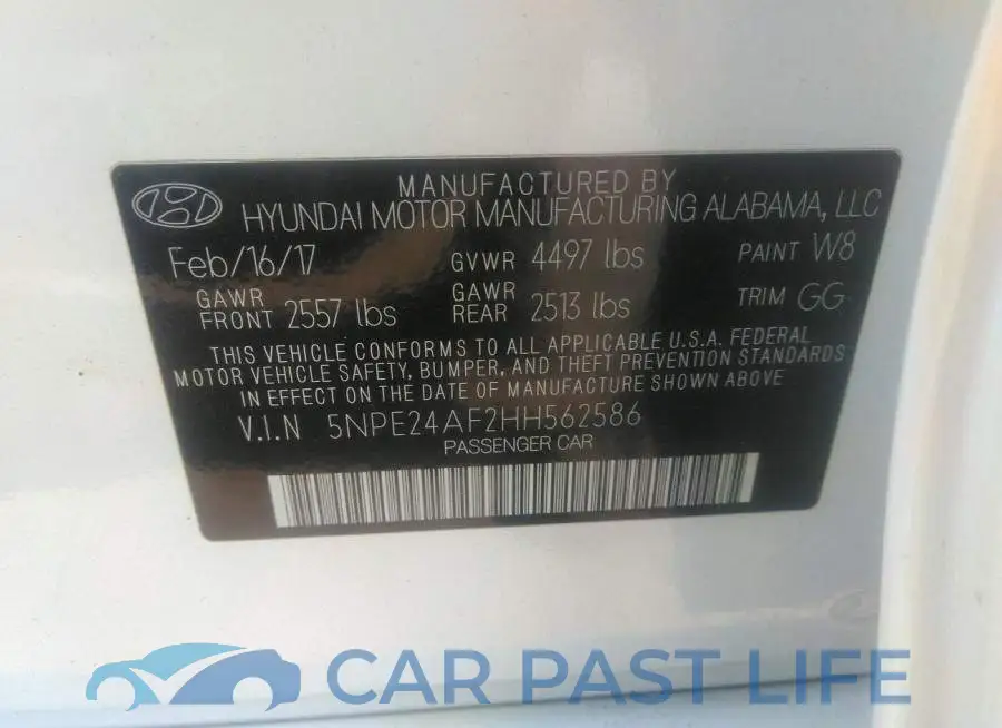 5NPE24AF2HH562586# 9