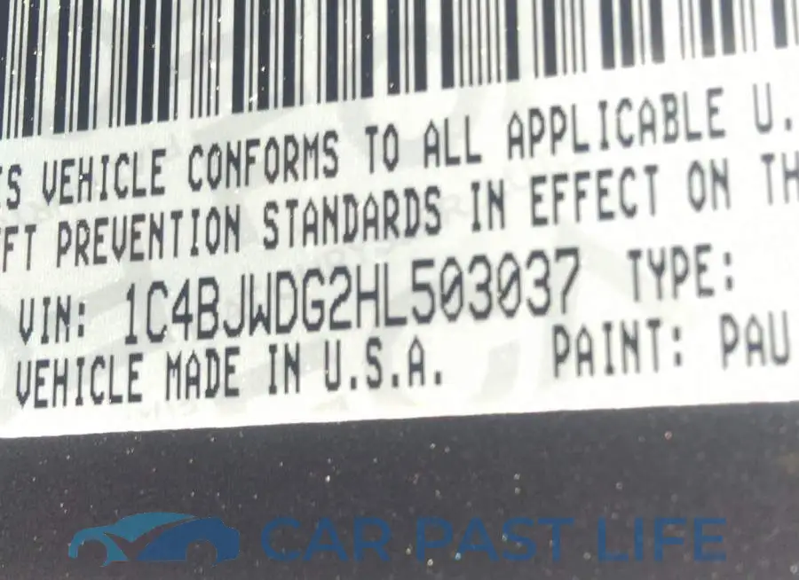 1C4BJWDG2HL503037# 9