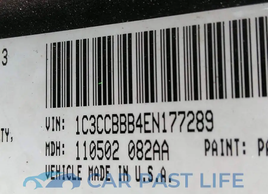 1C3CCBBB4EN177289# 9