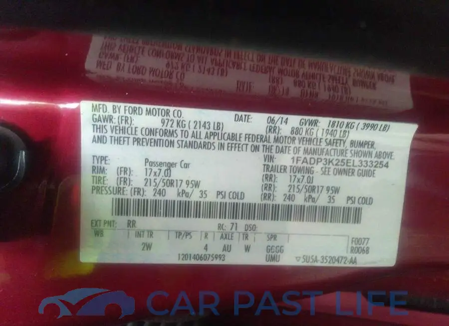 1FADP3K25EL333254# 9