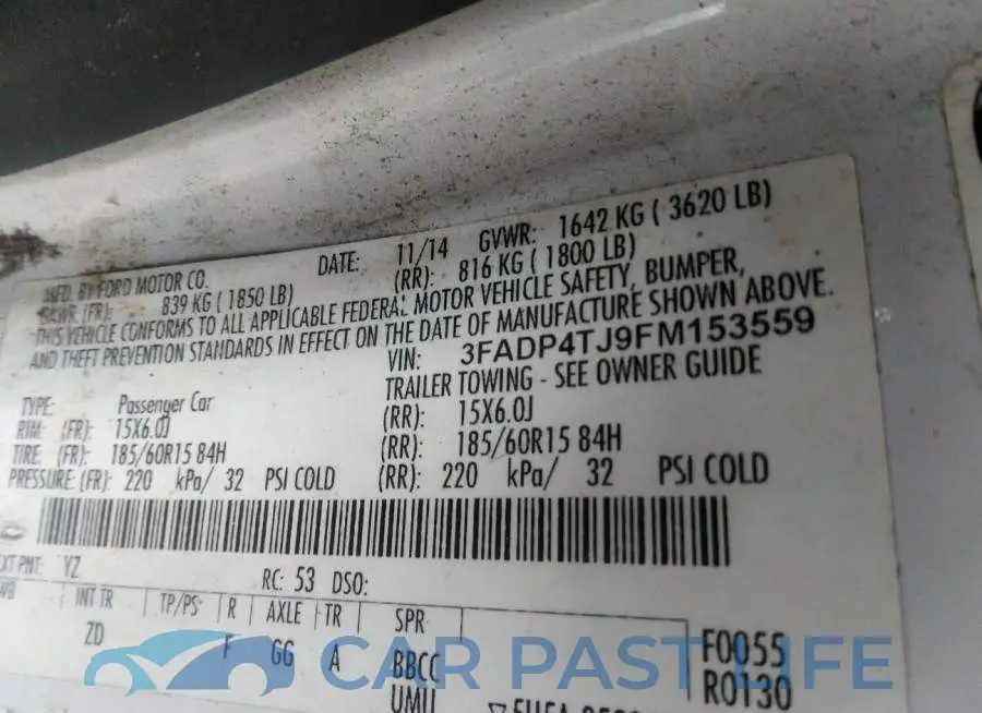 3FADP4TJ9FM153559# 9