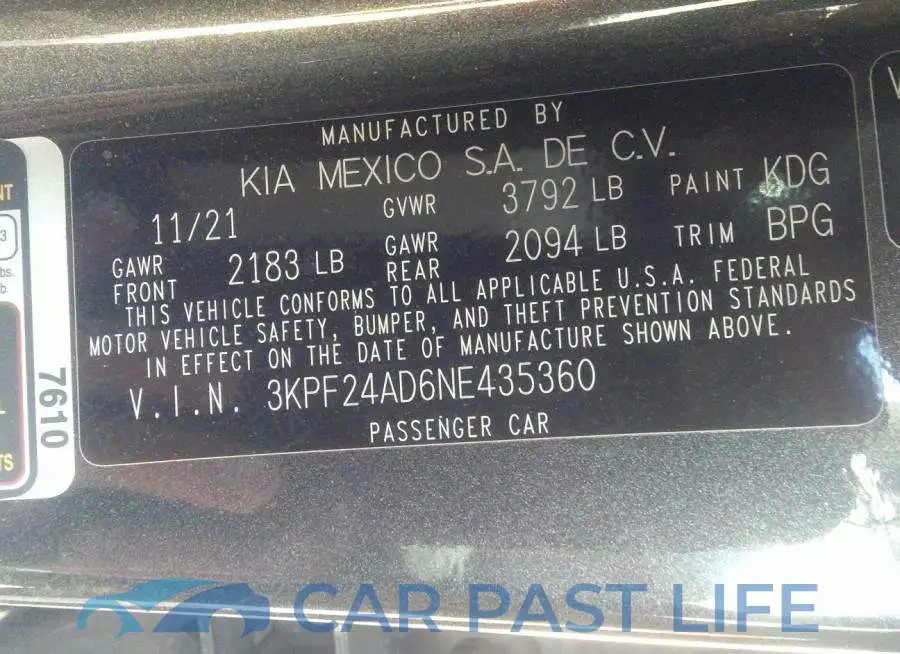 3KPF24AD6NE435360# 9