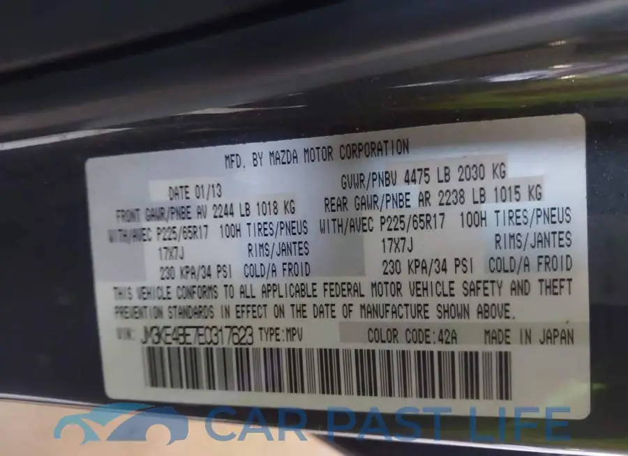 JM3KE4BE7E0317623# 9