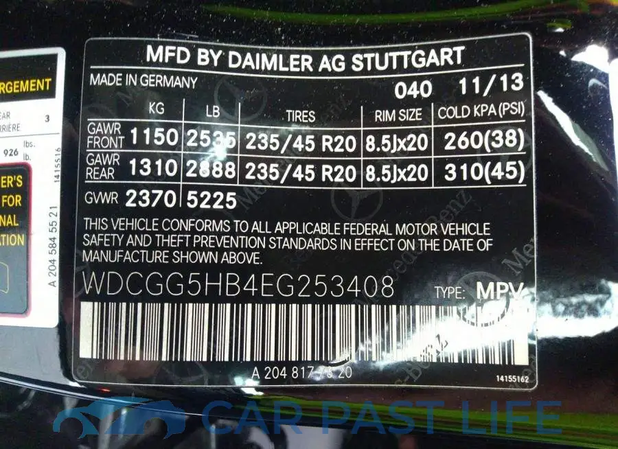 WDCGG5HB4EG253408# 9