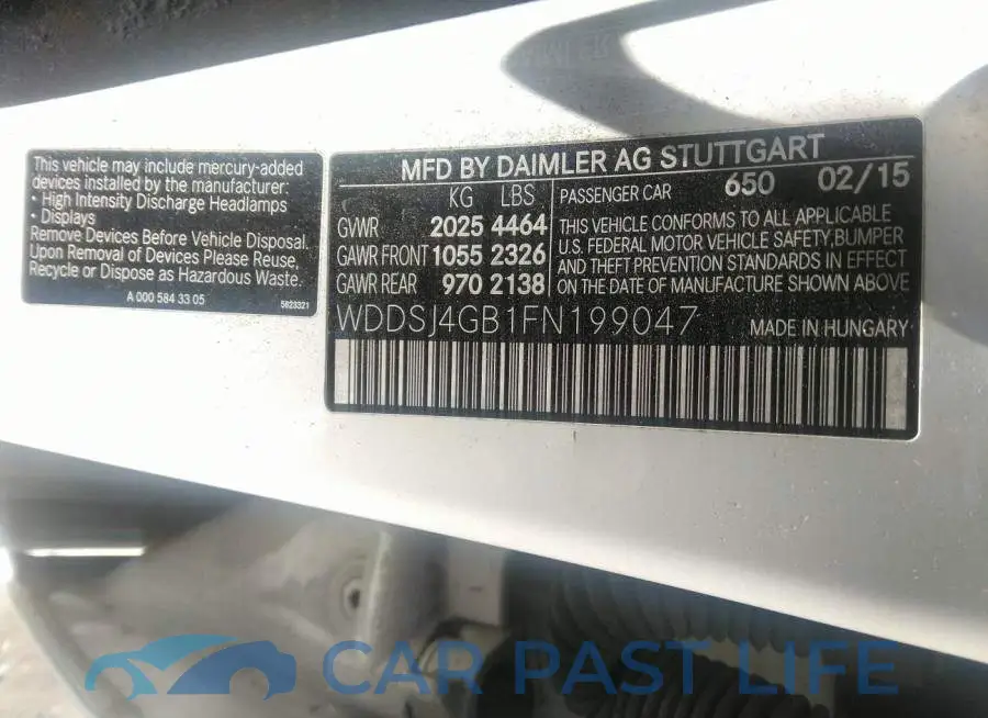 WDDSJ4GB1FN199047# 9