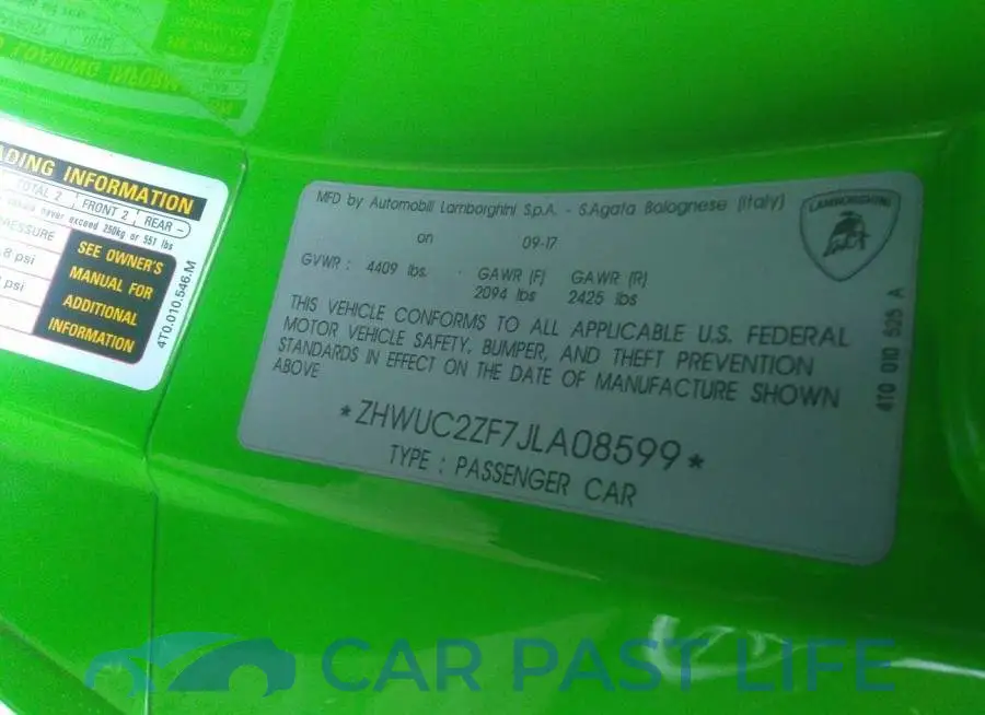 ZHWUC2ZF7JLA08599# 9