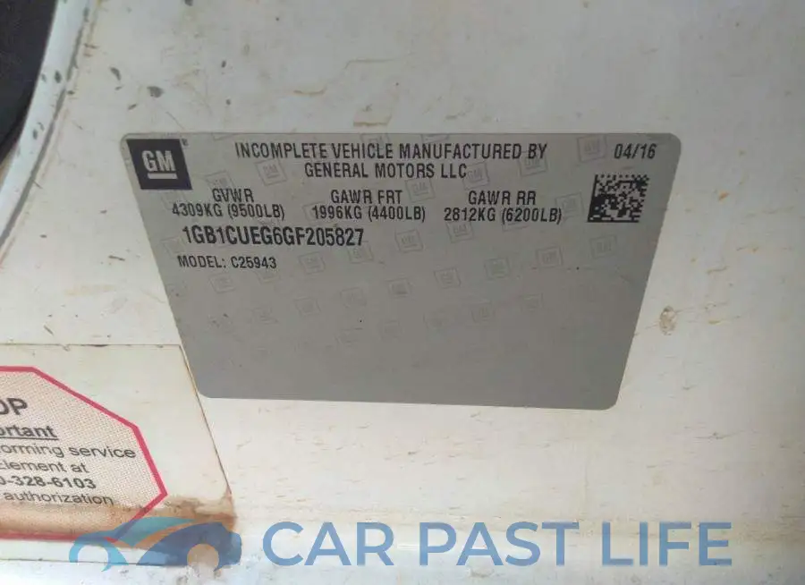 1GB1CUEG6GF205827# 9