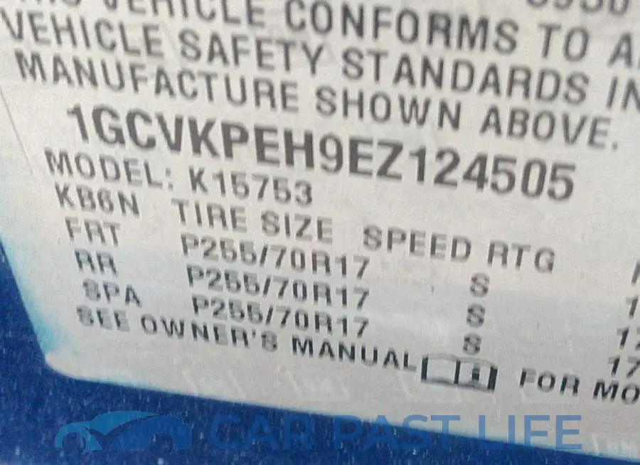 1GCVKPEH9EZ124505# 9