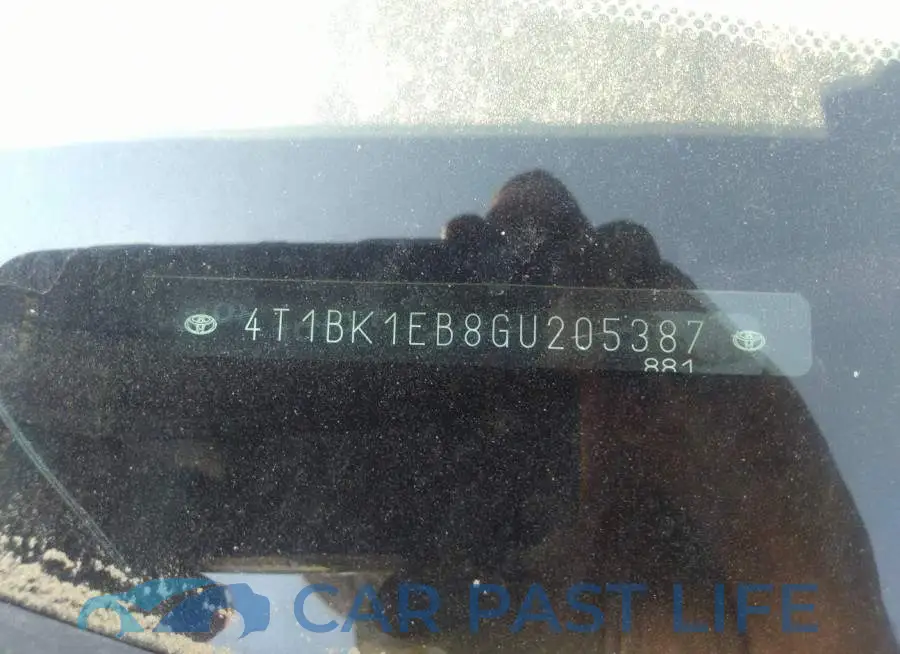 4T1BK1EB8GU205387# 9