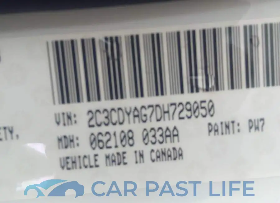 2C3CDYAG7DH729050# 9