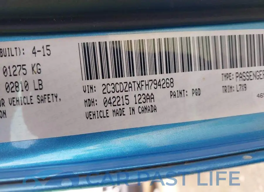 2C3CDZATXFH794268# 9