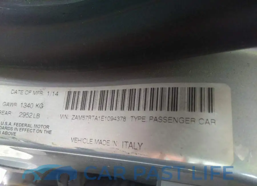 ZAM57RTA1E1094378# 9