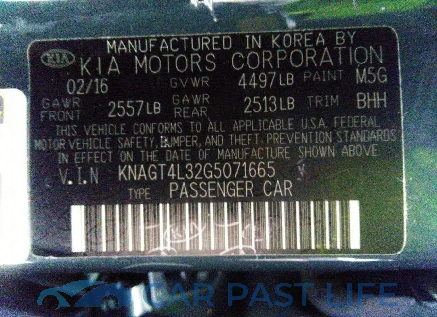 KNAGT4L32G5071665# 9