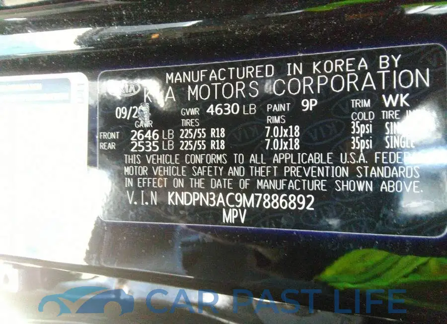 KNDPN3AC9M7886892# 9