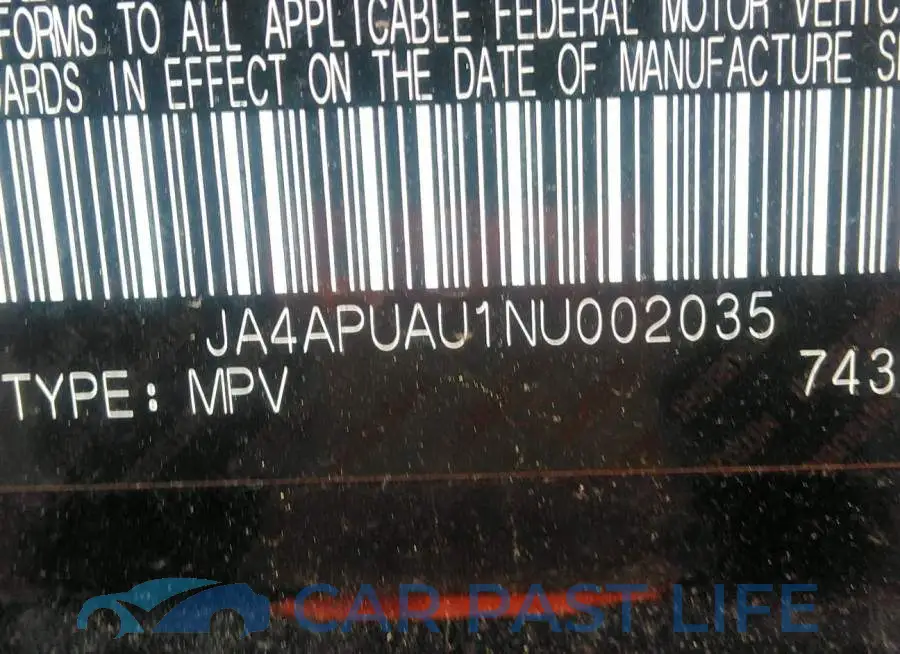JA4APUAU1NU002035# 9