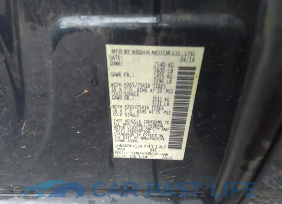 1N6AD0EV1EN741147# 9