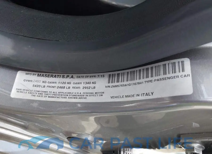 ZAM57XSA1G1167841# 9
