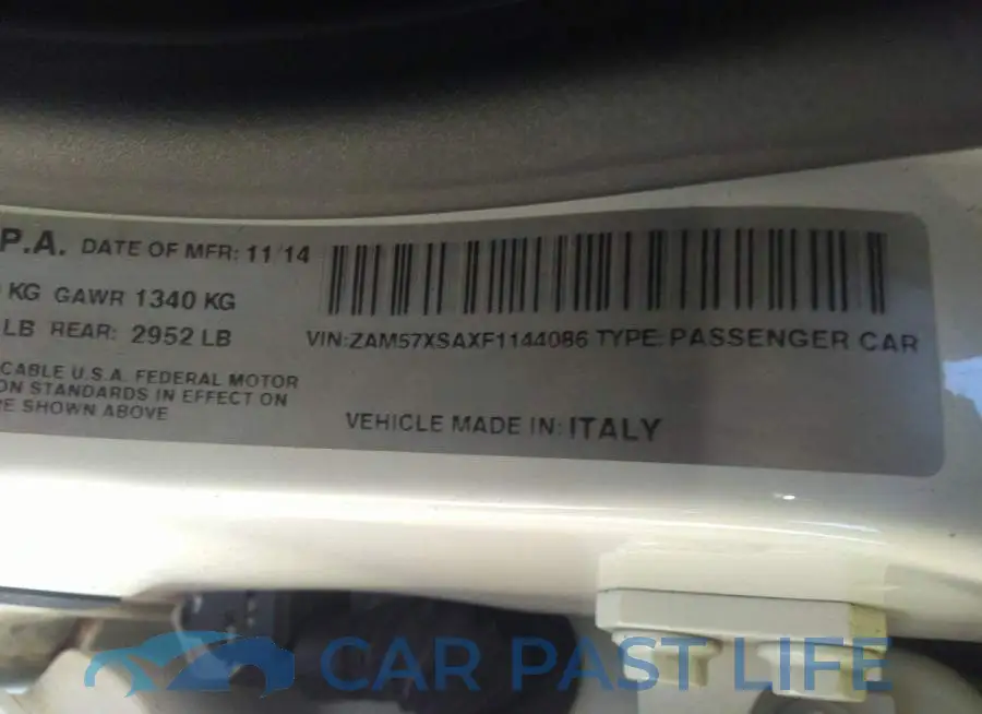 ZAM57XSAXF1144086# 9