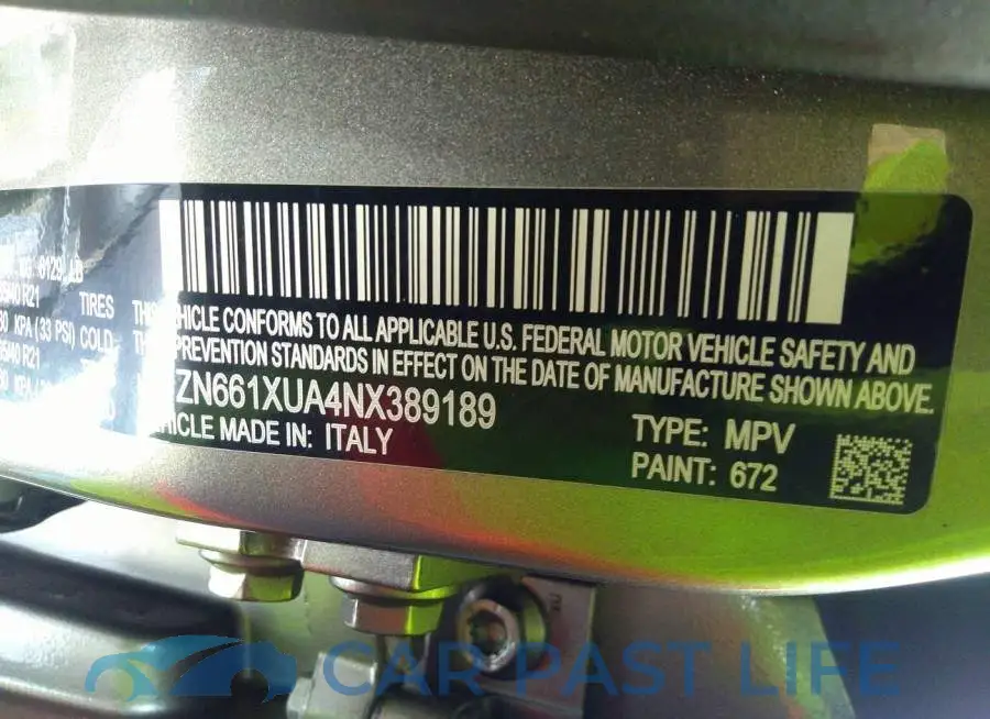 ZN661XUA4NX389189# 9