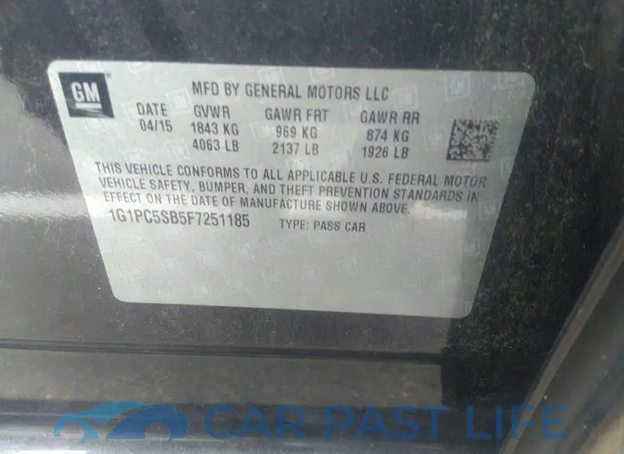 1G1PC5SB5F7251185# 9