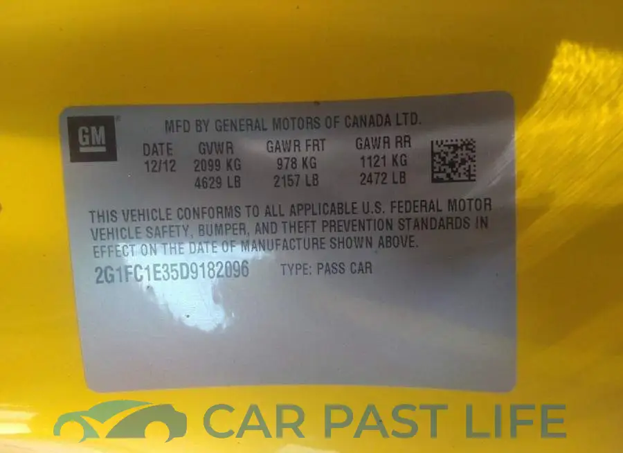 2G1FC1E35D9182096# 9