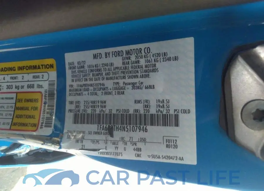 1FA6P8TH4N5107946# 9